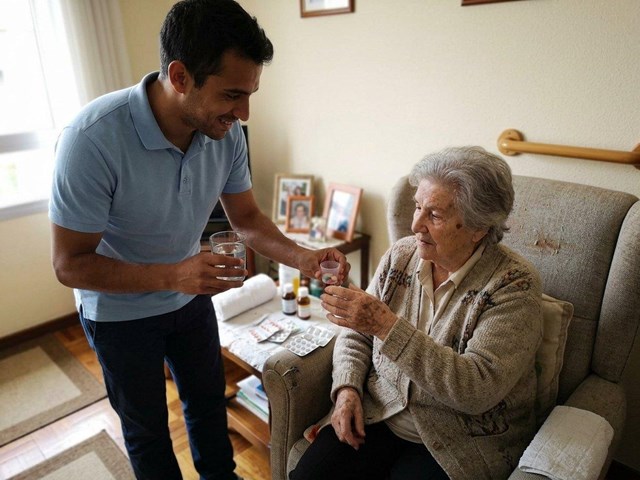 Control de medicación y apoyo en movilidad en A Coruña