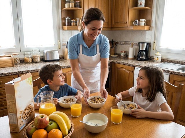 Servicio de apoyo en rutinas y alimentación de menores en A Coruña